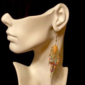 Silver Tone Chandelier Earring Set